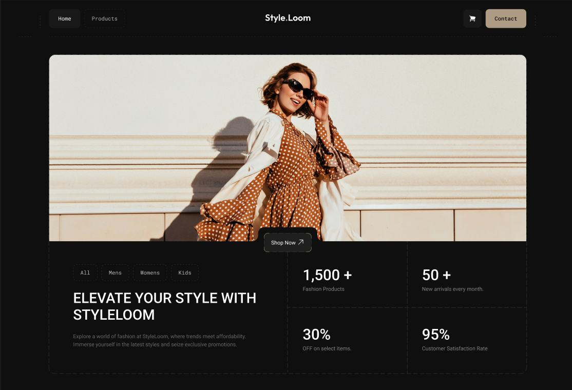 StyleLoom – Boutique en Ligne de Mode Moderne